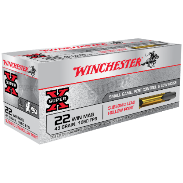 Winchester Subsonic 22WMR 45gr HP