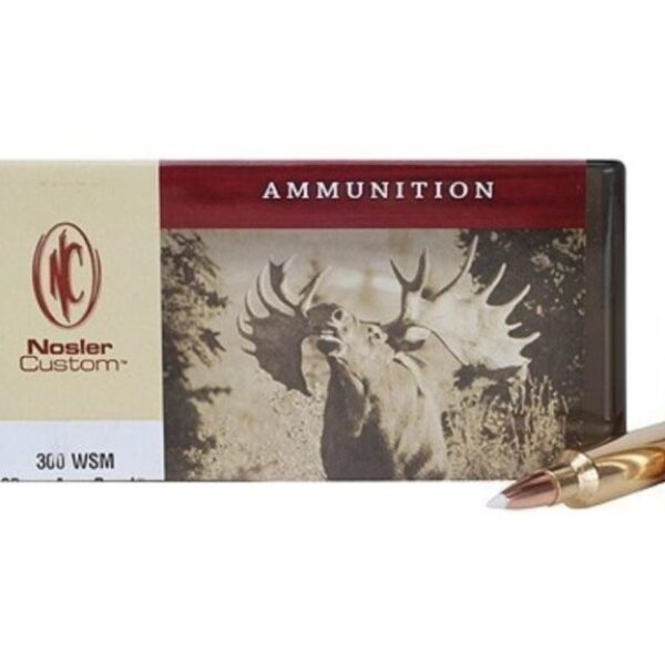 Nosler Custom Ammunition 300WSM 180gr AccuBond